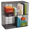 Safco Onyx Mesh Cube, 28 1/2w x 14 1/2d x 28 1/2h, Black 2172BL